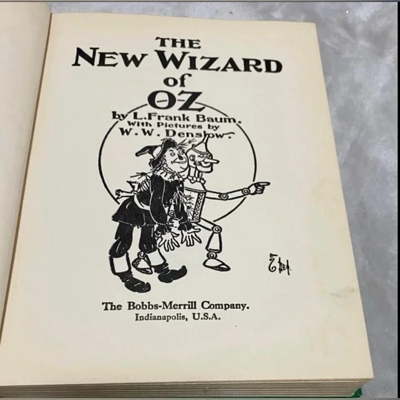 Rare Vintage 1903 Collectible “The New Wizard Of Oz” book with dust cover - Picture 9 of 12